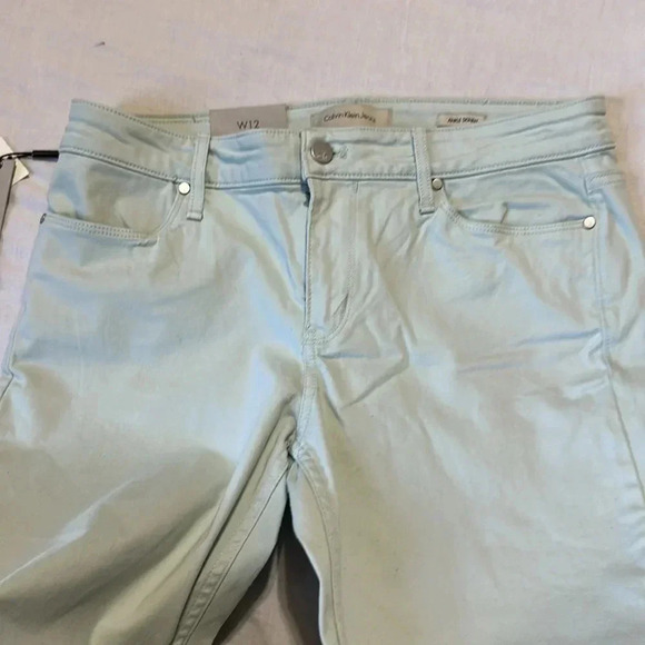 Calvin Klein Light Blue Ankle Skinny Jeans size 12 NWT - Picture 2 of 6